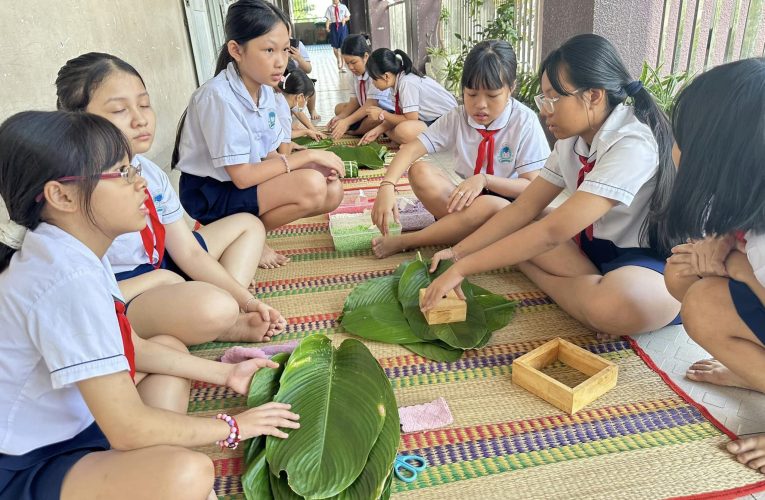 THỰC HÀNH MÔN KỸ THUẬT LỚP 5 HOẠT ĐỘNG: “GÓI BÁNH CHƯNG”