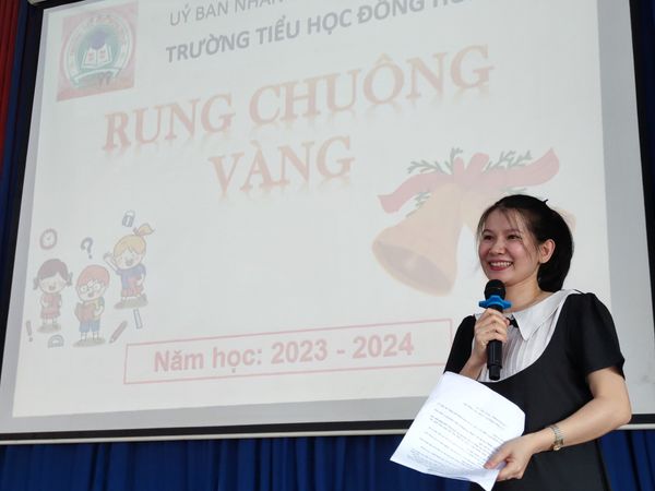 RUNG CHUÔNG VÀNG TIẾNG ANH KHỐI 1, 2 – TRƯỜNG TIỂU HỌC ĐÔNG HOÀ B